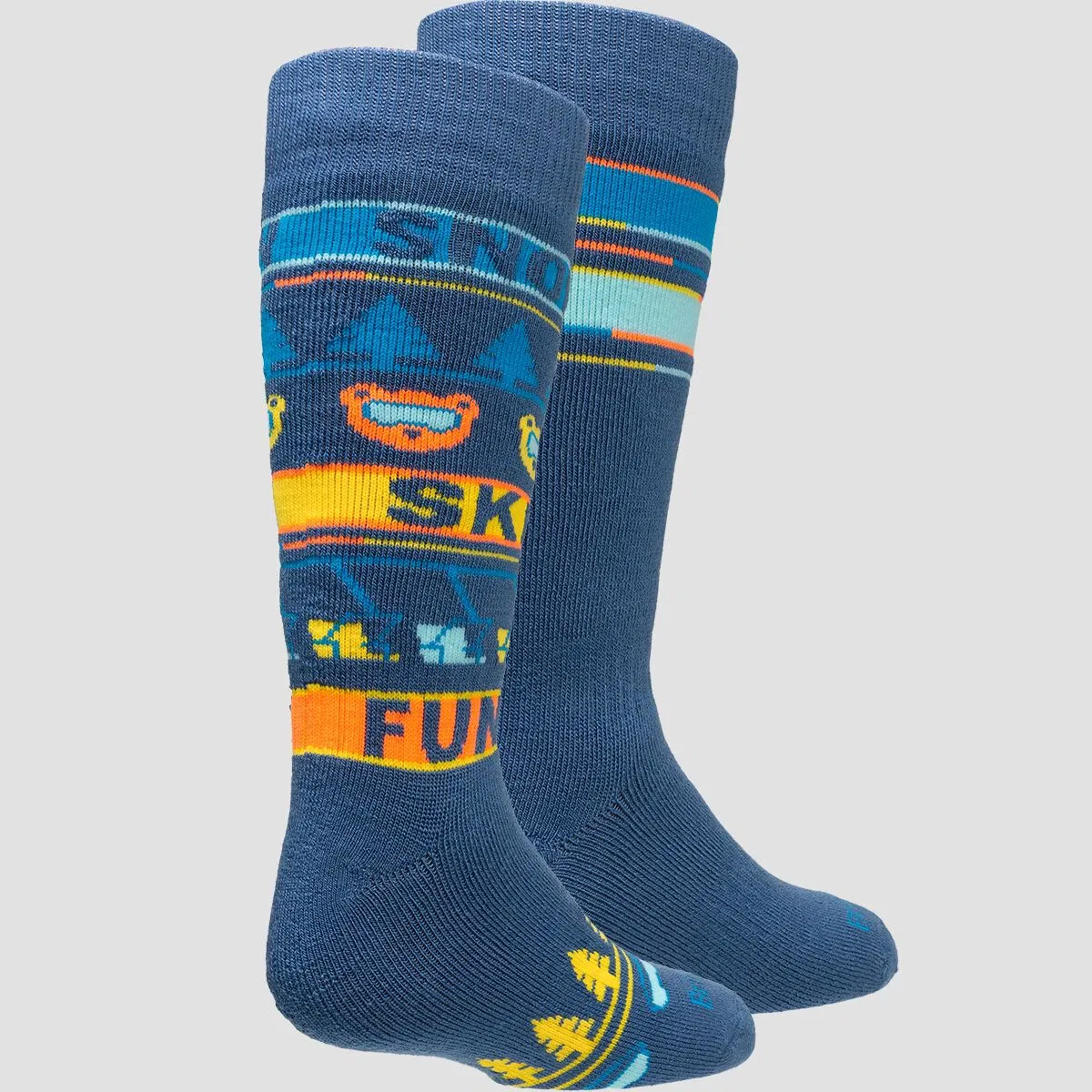 Детские носки для сноуборда и горных лыж Ski merino sock 2-pack Bridgedale, Blue — фото 3