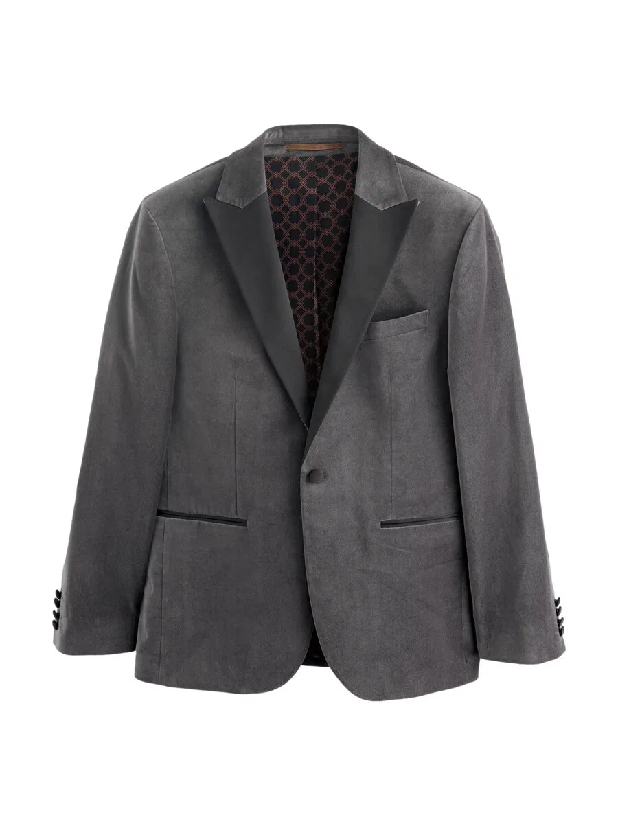 Пиджак Next Slim fit 'Motionflex' цвета антрацит