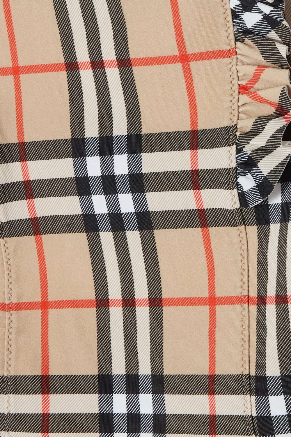 Купальник с оборками в клетку Burberry — фото 3