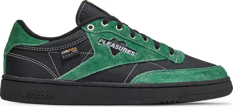 Кроссовки pleasures x club c 85 'pine green' Reebok, зеленый - фото