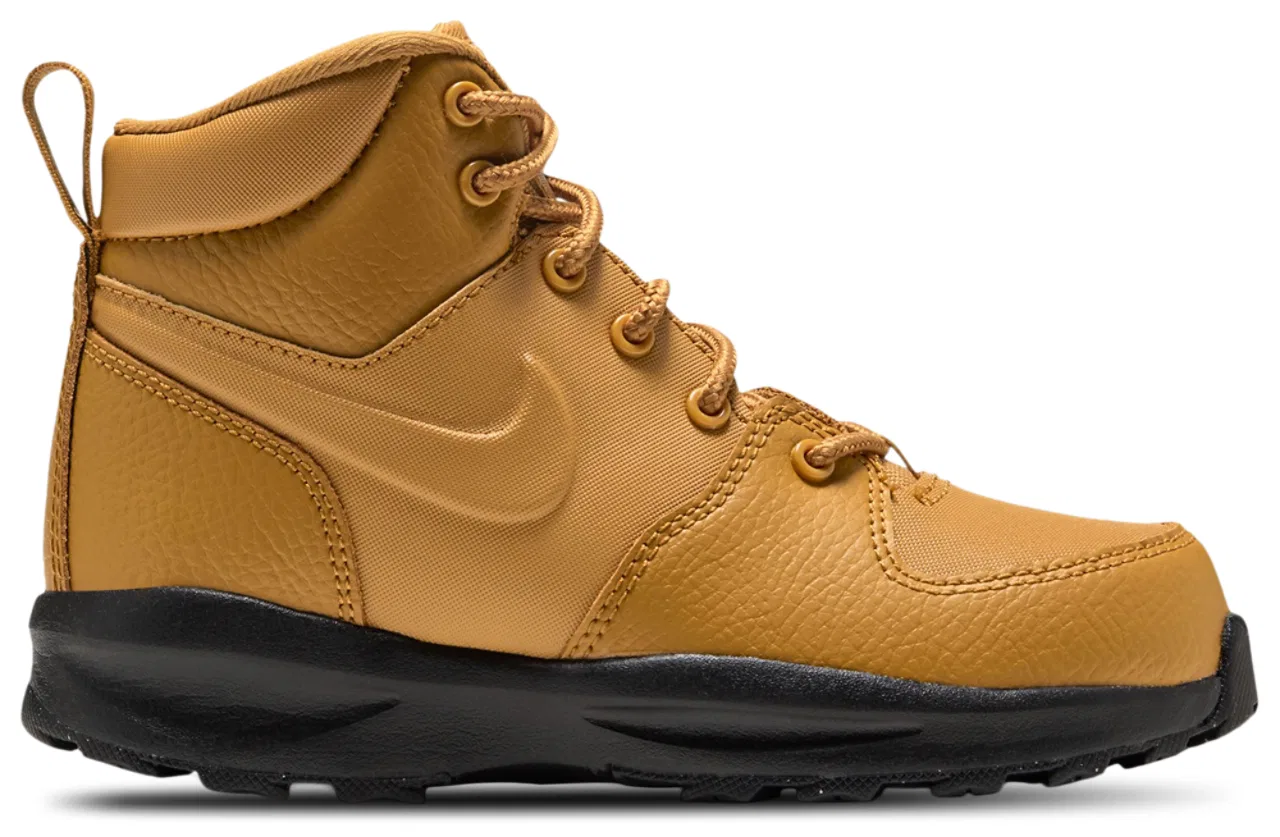 Детские ботинки для мальчиков с кожаным верхом Nike Manoa 17, Tan/Black