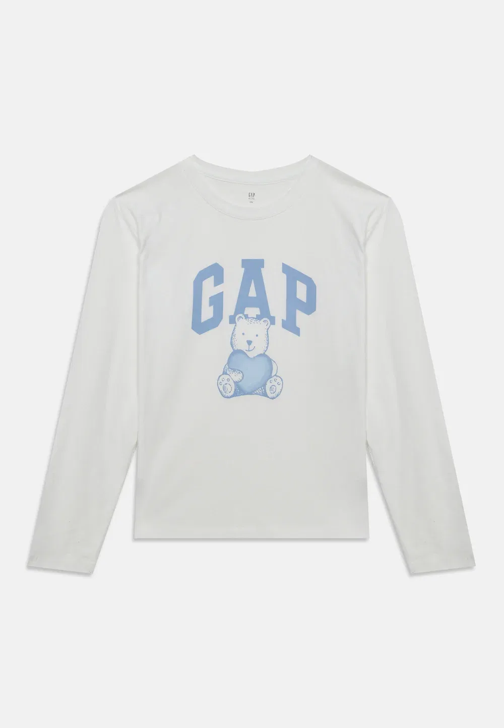 Футболка с длинными рукавами и графическим принтом Gap, New Off-White — фото 3