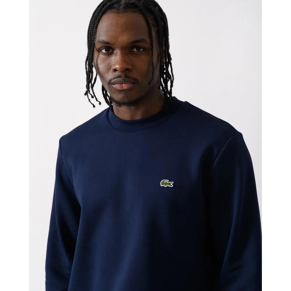 Мужской пуловер из био-хлопка с флисом Lacoste, Navyblau — фото 3