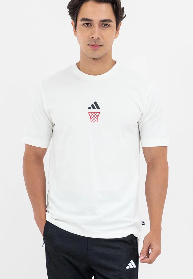 Футболка с графическим принтом, ANX, белый Adidas — фото 4