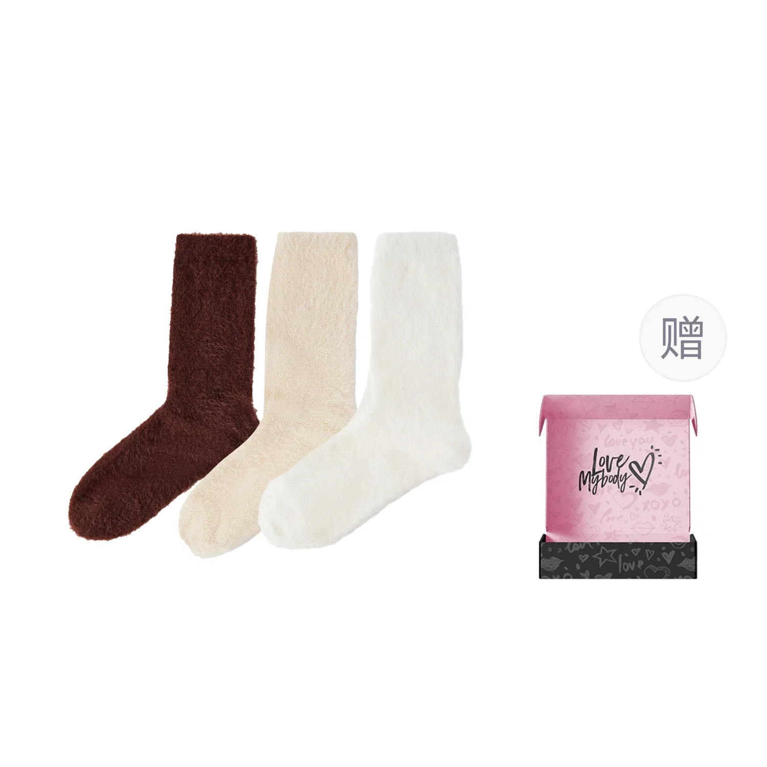 Носки детские с рождественским принтом MY BODY, Christmas Red/Beige Yellow/White