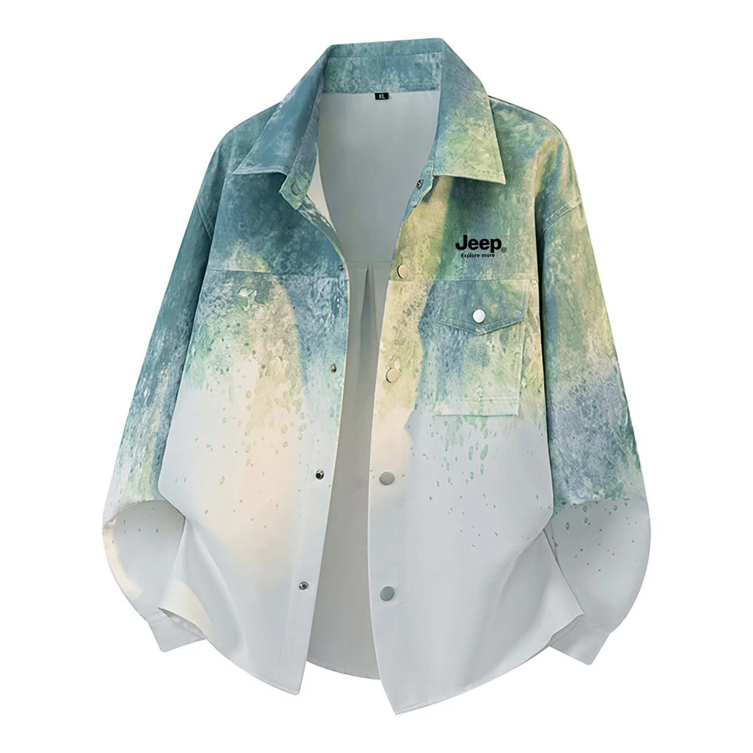 Детская рубашка с воротником и прямым кроем Jeep Leisure Collection, Jeep, Mint Green