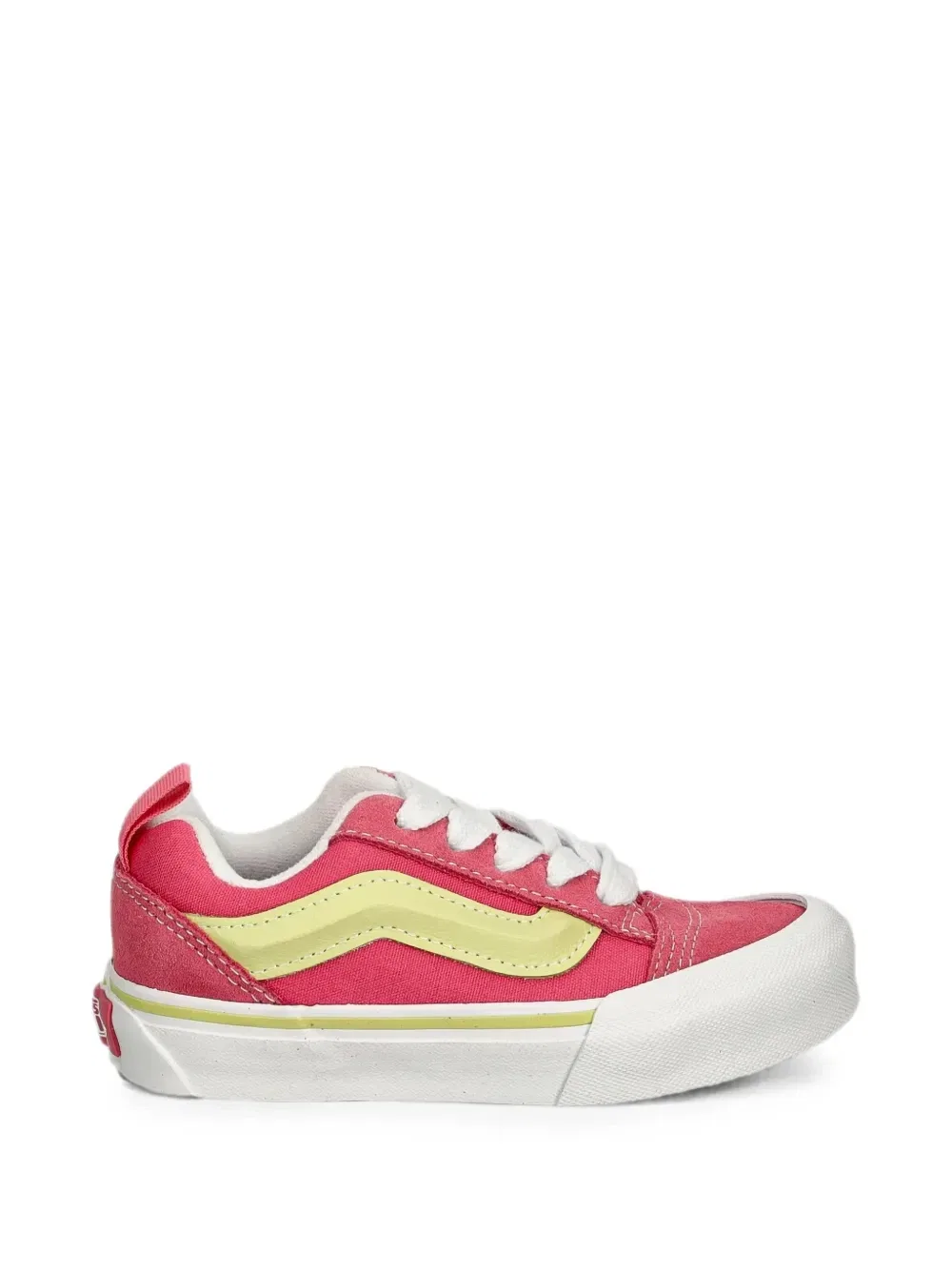Кроссовки Knu Skool с контрастной отделкой и панелями Vans Kids, розовый — фото 2