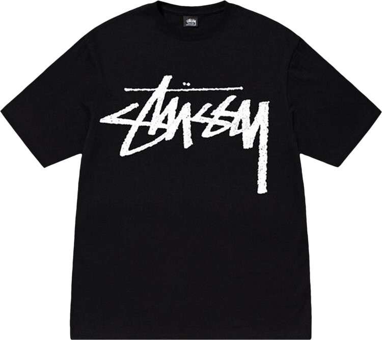 

Футболка Stussy Big Stock Tee 'Black', черный