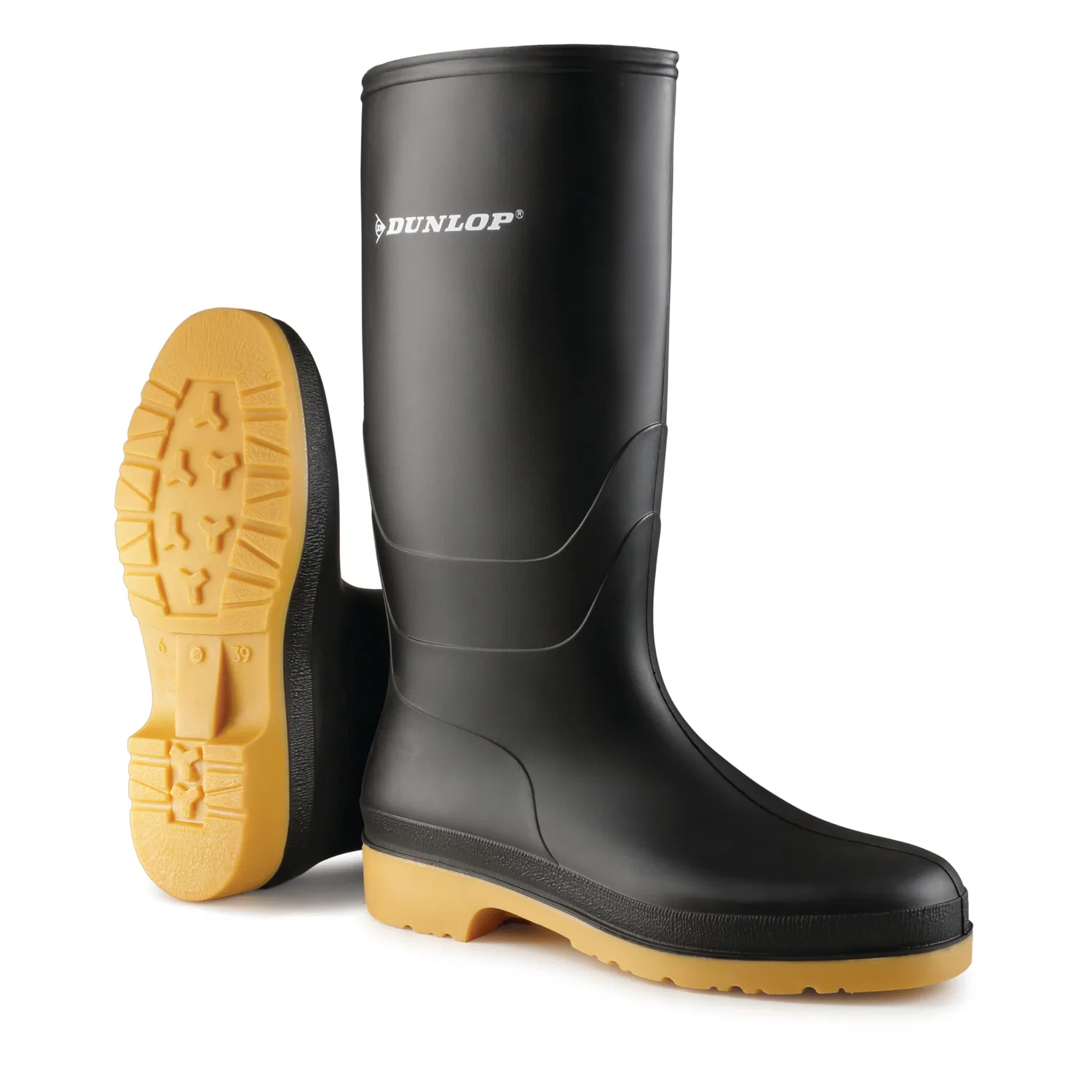 Детские резиновые сапоги DUNLOP Dull, Черный — фото 2