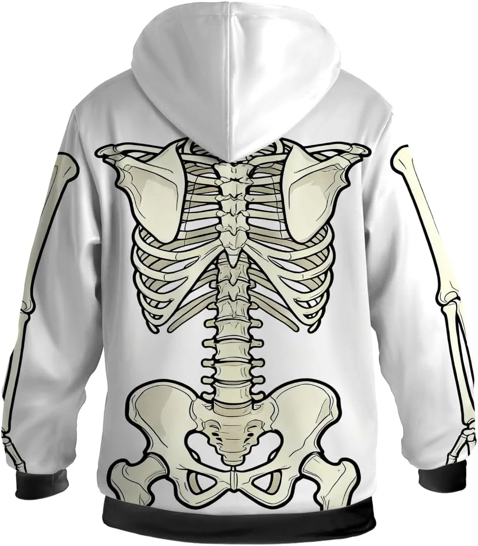 Мужская зимняя куртка на молнии с капюшоном, флисовая, с принтом, Black Fleece Lined Zip-up Hoodie, белый/бежевый/чёрный — фото 4