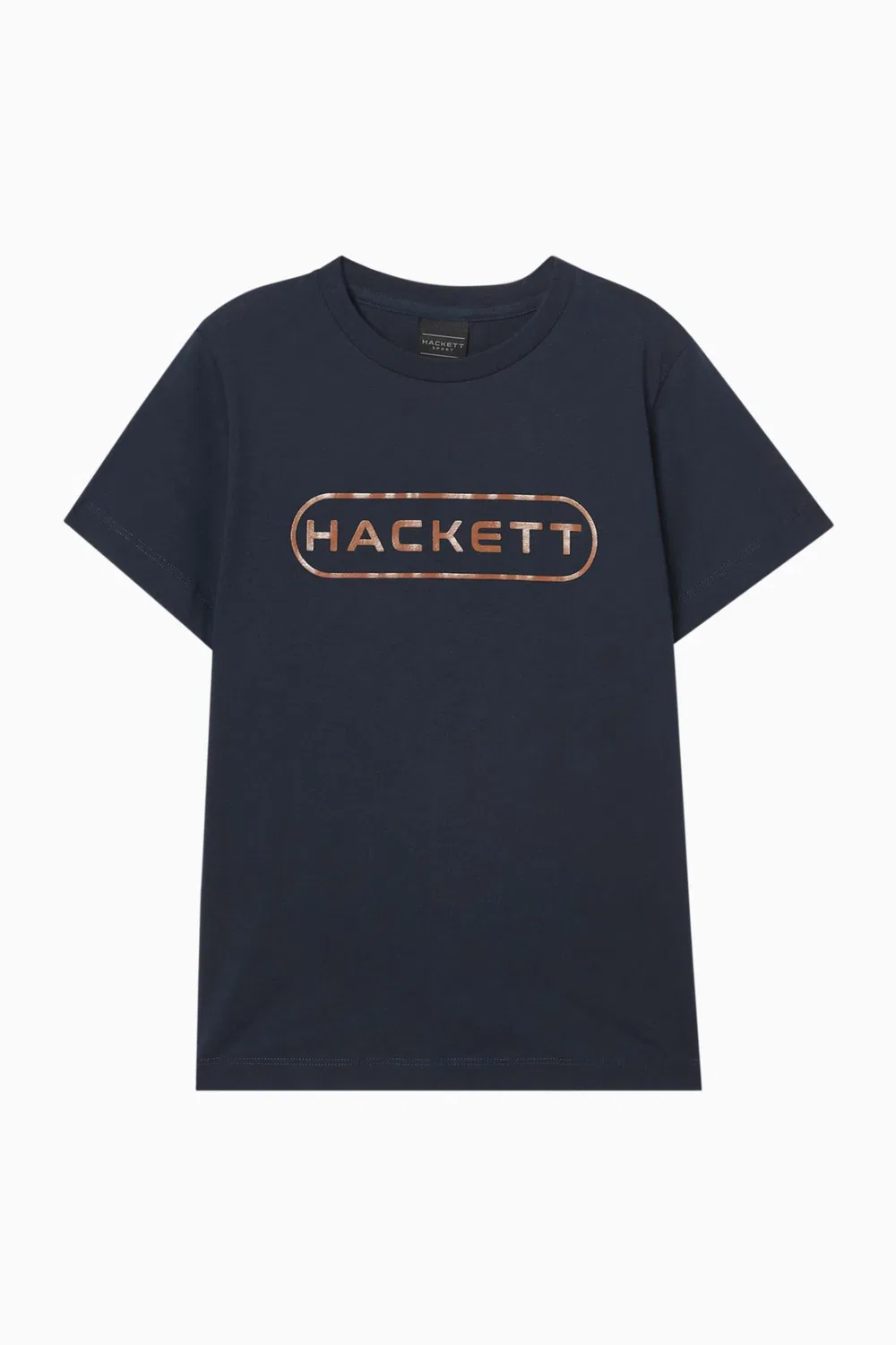 Футболка хлопковая Essentials Logo Hackett London, синий