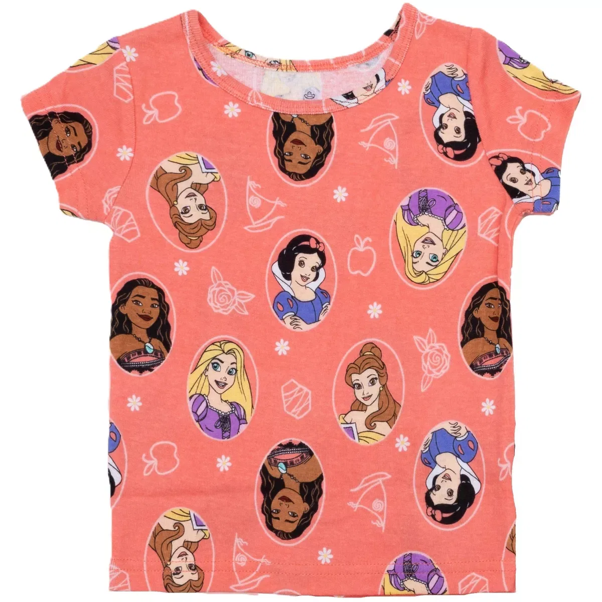 Детский комплект пижам для девочек хлопковый Disney Princess Disney, Pink-Princess — фото 3