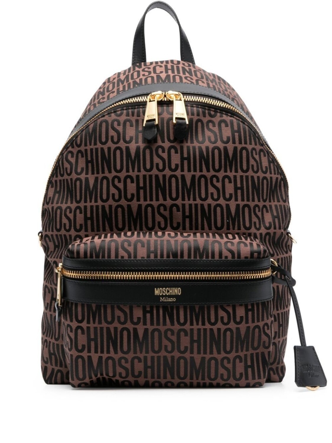 

Moschino рюкзак с логотипом, коричневый