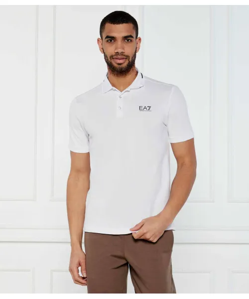 

Футболка поло Slim fit Ea7, белый