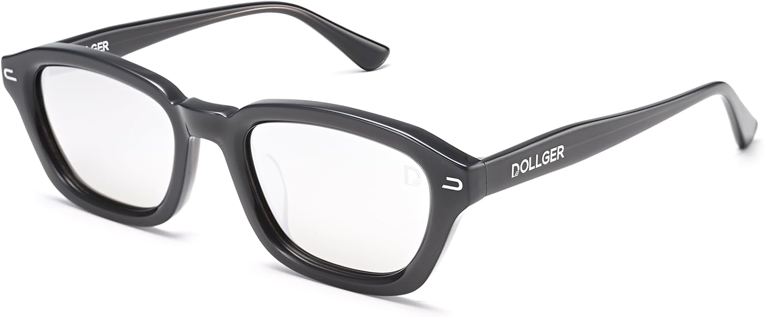 

Солнцезащитные очки Dollger Acetate прямоугольной формы с поляризацией, для женщин и мужчин, в стиле ретро 90-х, винтажные, модные, маленькие, модель 2025, Gray Frame Silver Lens