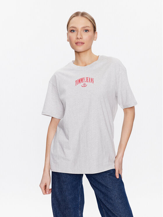

Футболка оверсайз Tommy Jeans, серый