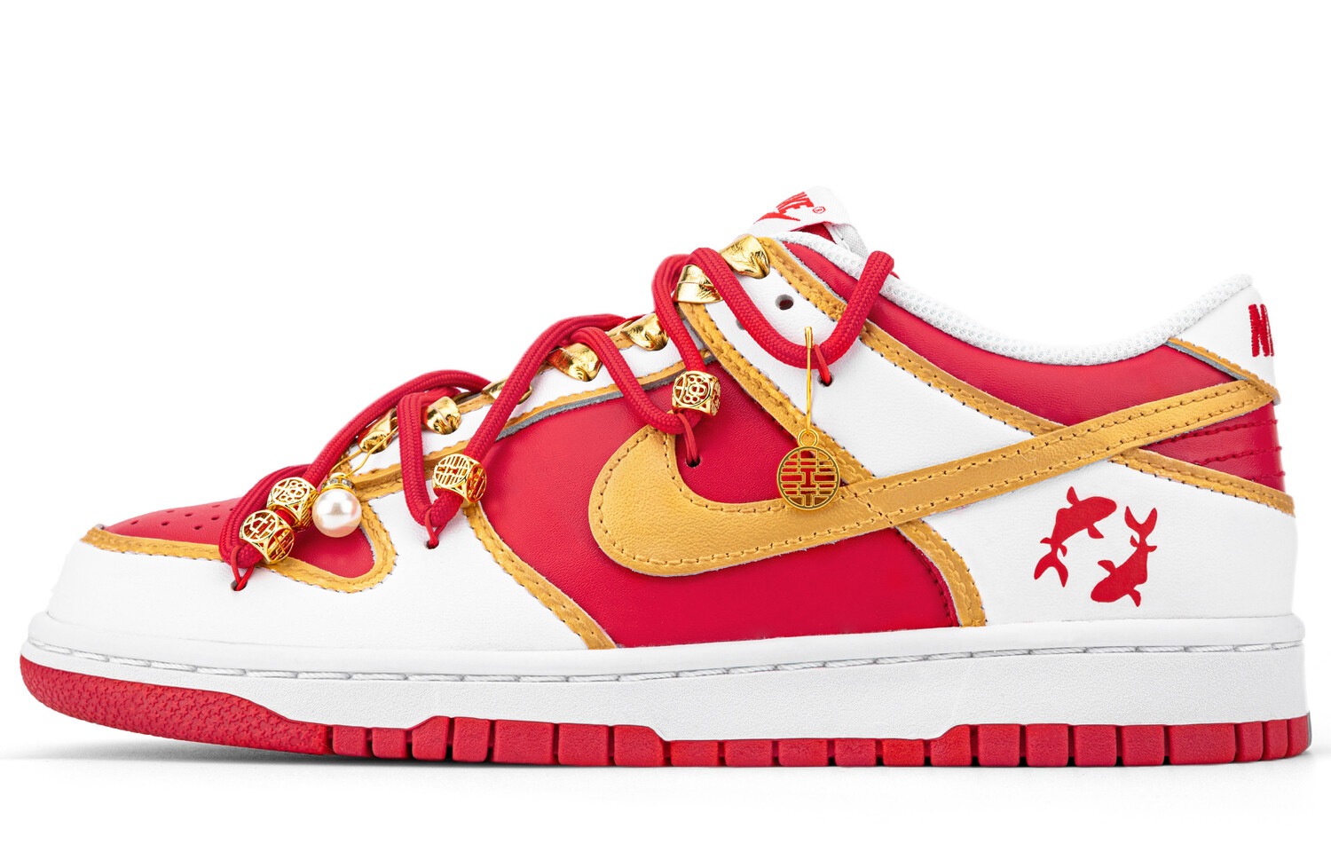 

Кроссовки для скейтбординга Dunk женские с низким верхом белые/красные Nike, Красный, Кроссовки для скейтбординга Dunk женские с низким верхом белые/красные Nike