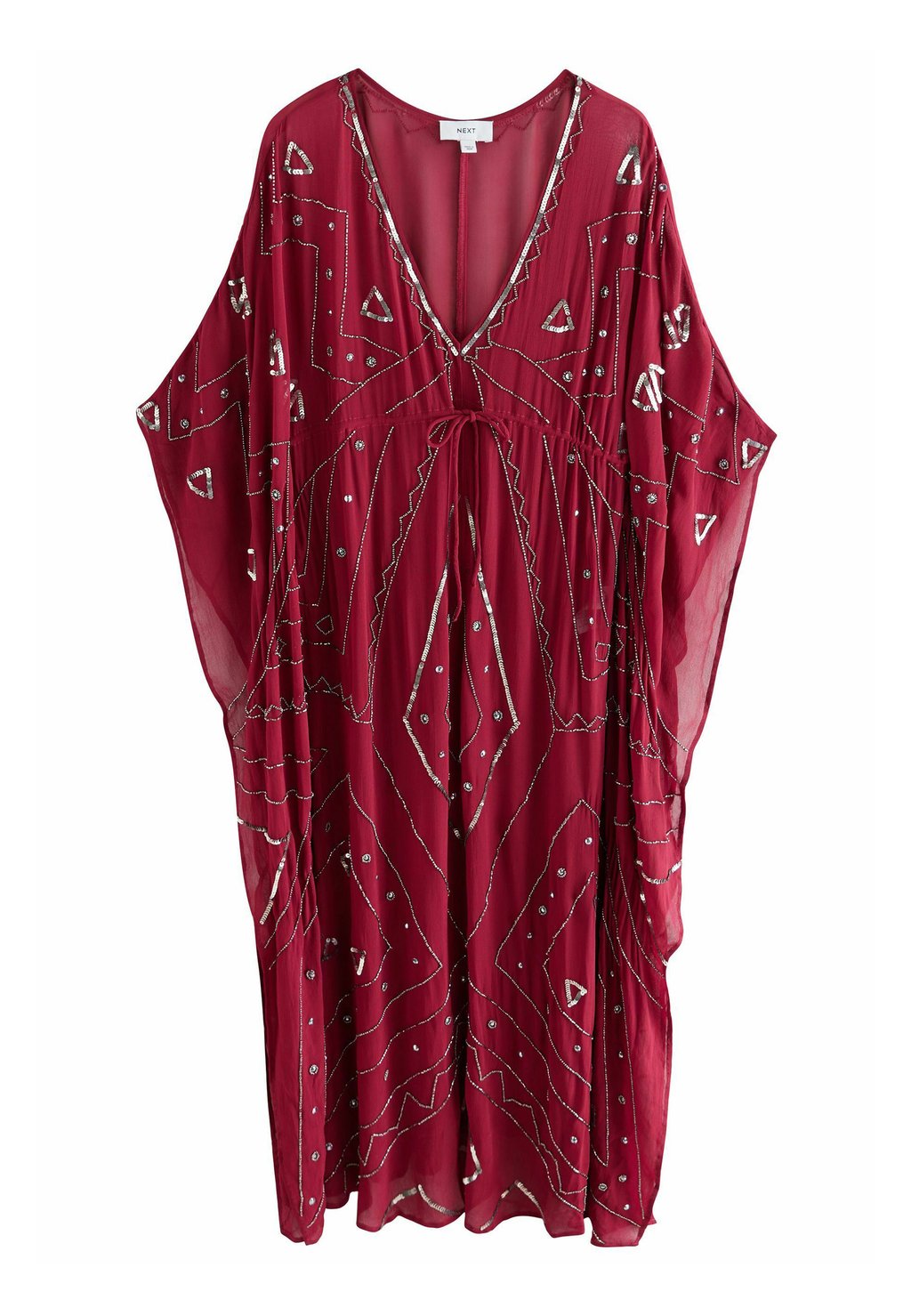 

Платье макси EMBELLISHED KAFTAN Next, красный