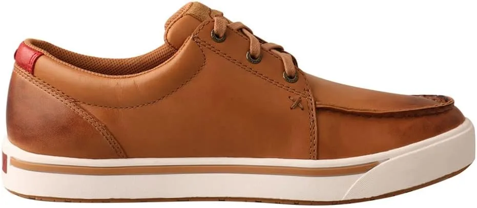 Мужские лоферы Twisted X Zero-X Chukka Driving Moc - кожаные лоферы с ручной обработкой натуральной кожи, бежевый — фото 2