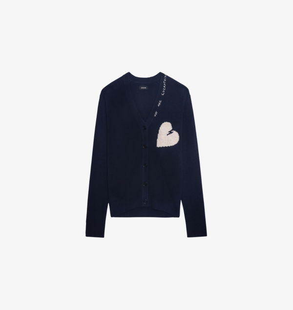 

Кашемировый кардиган Travia Heart-Intarsia Zadig&Voltaire, цвет encre