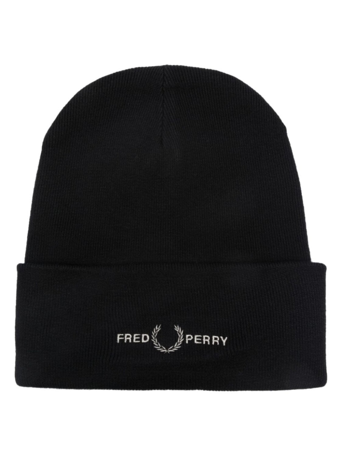 

Fred Perry шапка бини с вышитым логотипом, черный