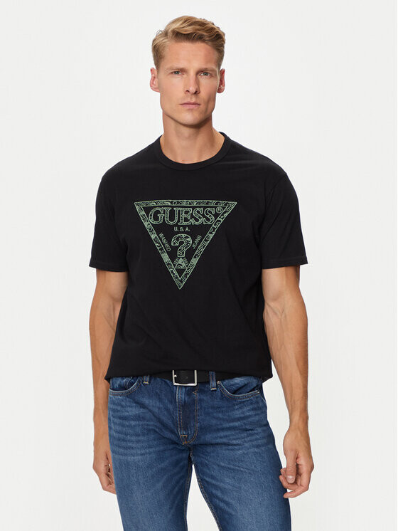 

Футболка стандартного кроя Guess, черный