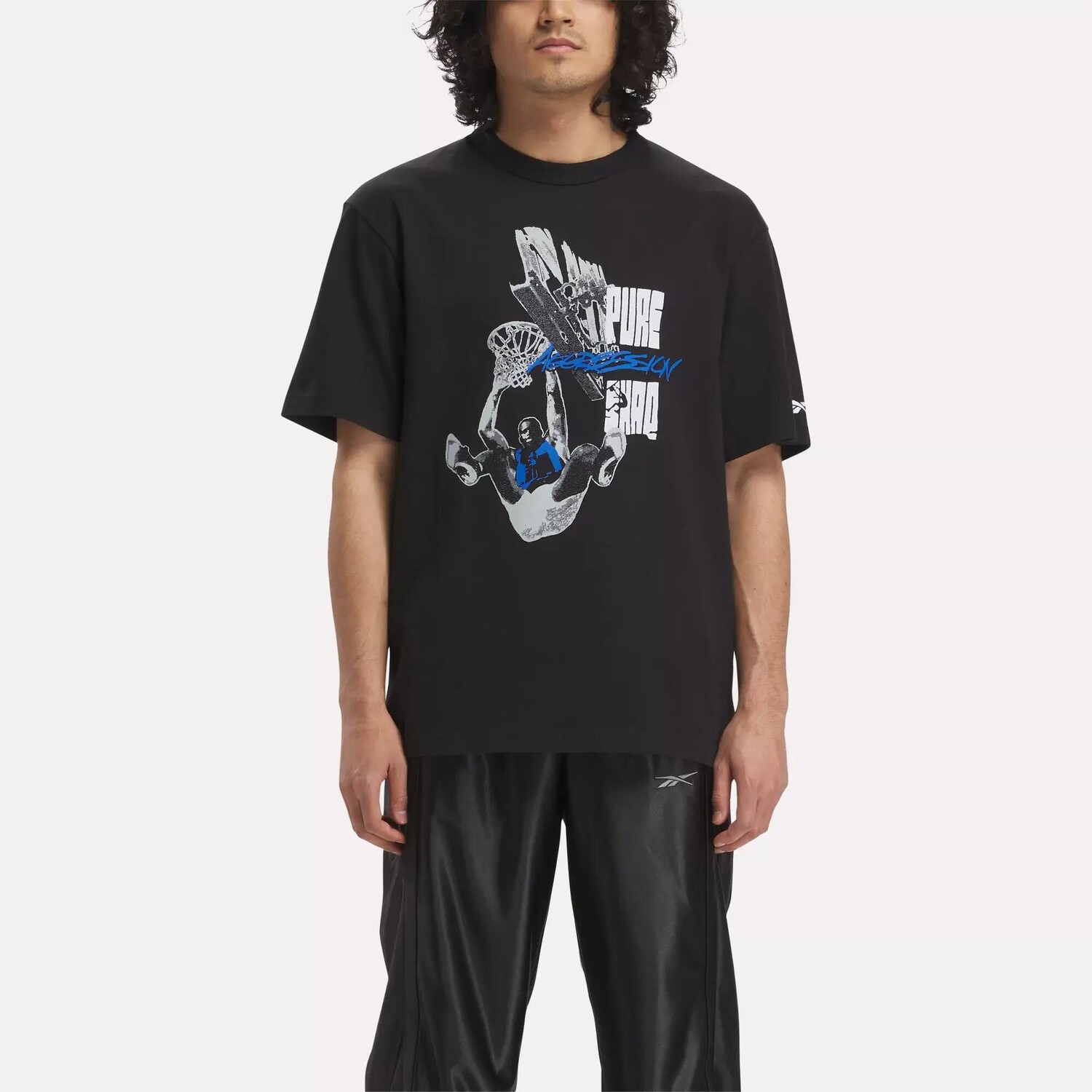 

Футболка с рисунком Basketball Shaq Reebok, черный