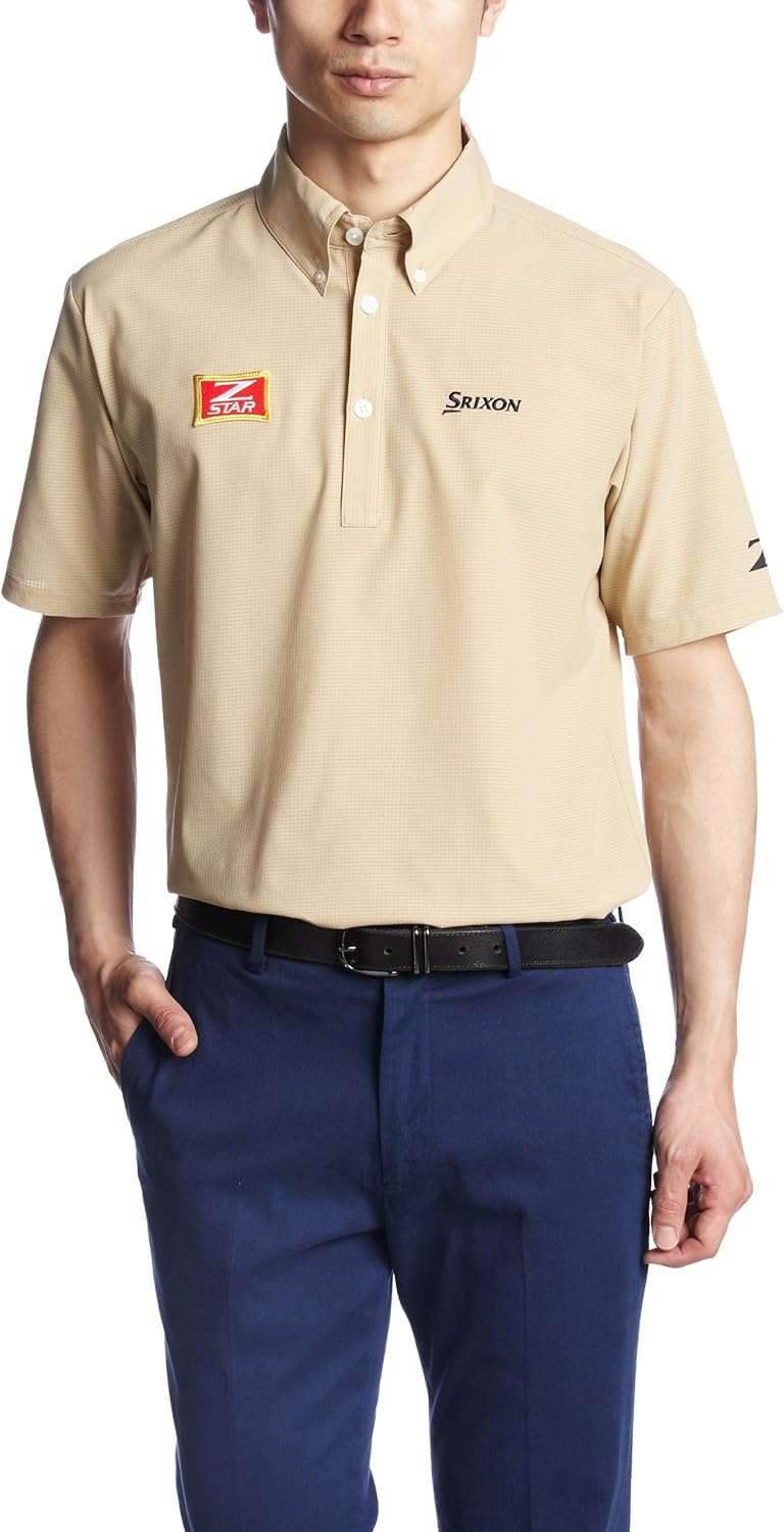 

Легкая дезодорирующая именная рубашка-поло Srixon 3D Z Star, бежевый