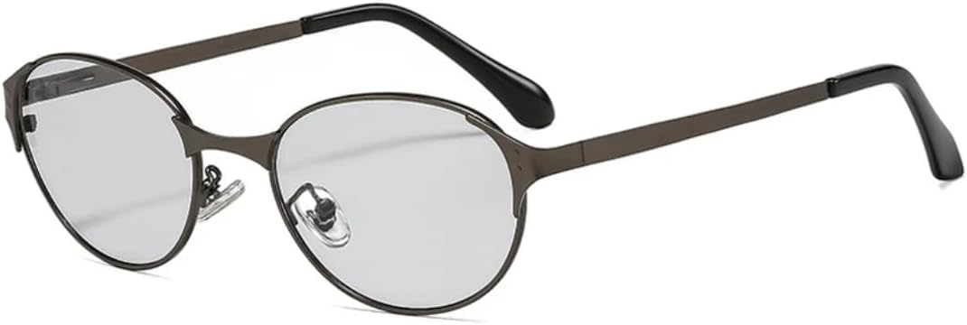 

Роскошные металлические овальные солнцезащитные очки в стиле панк для женщин и мужчин, для путешествий, поездок, вечеринок, с защитой от УФ-излучения UV400 TVTBBVV, Gun Light Grey