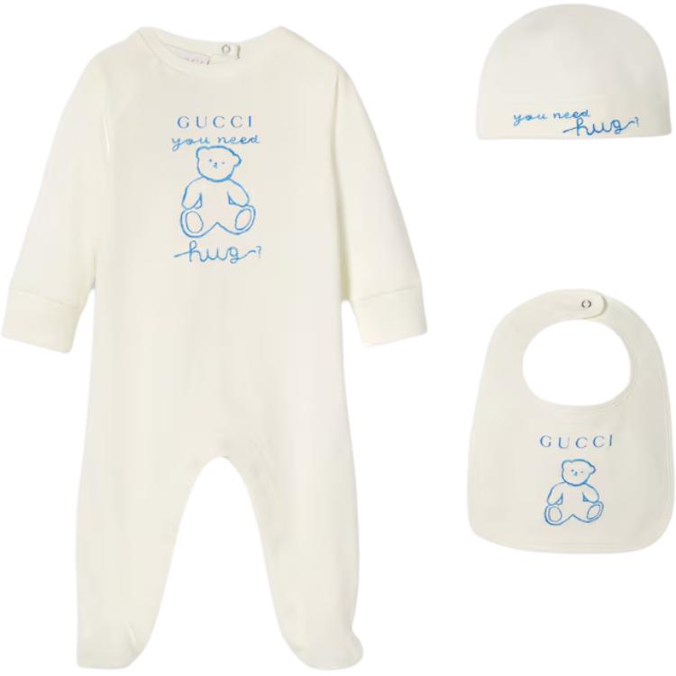 

Комбинезон fw25 набор из 3 штук для младенцев и малышей GUCCI, белый