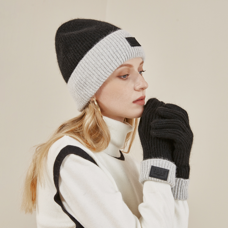 

Вязаные перчатки Women's ELLE, coffee