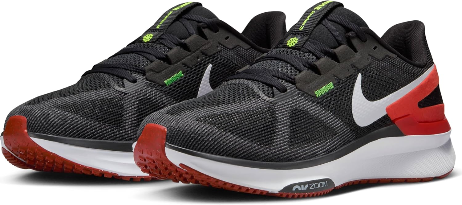 Мужские беговые кроссовки Nike Low, белый/черный/красный — фото 2