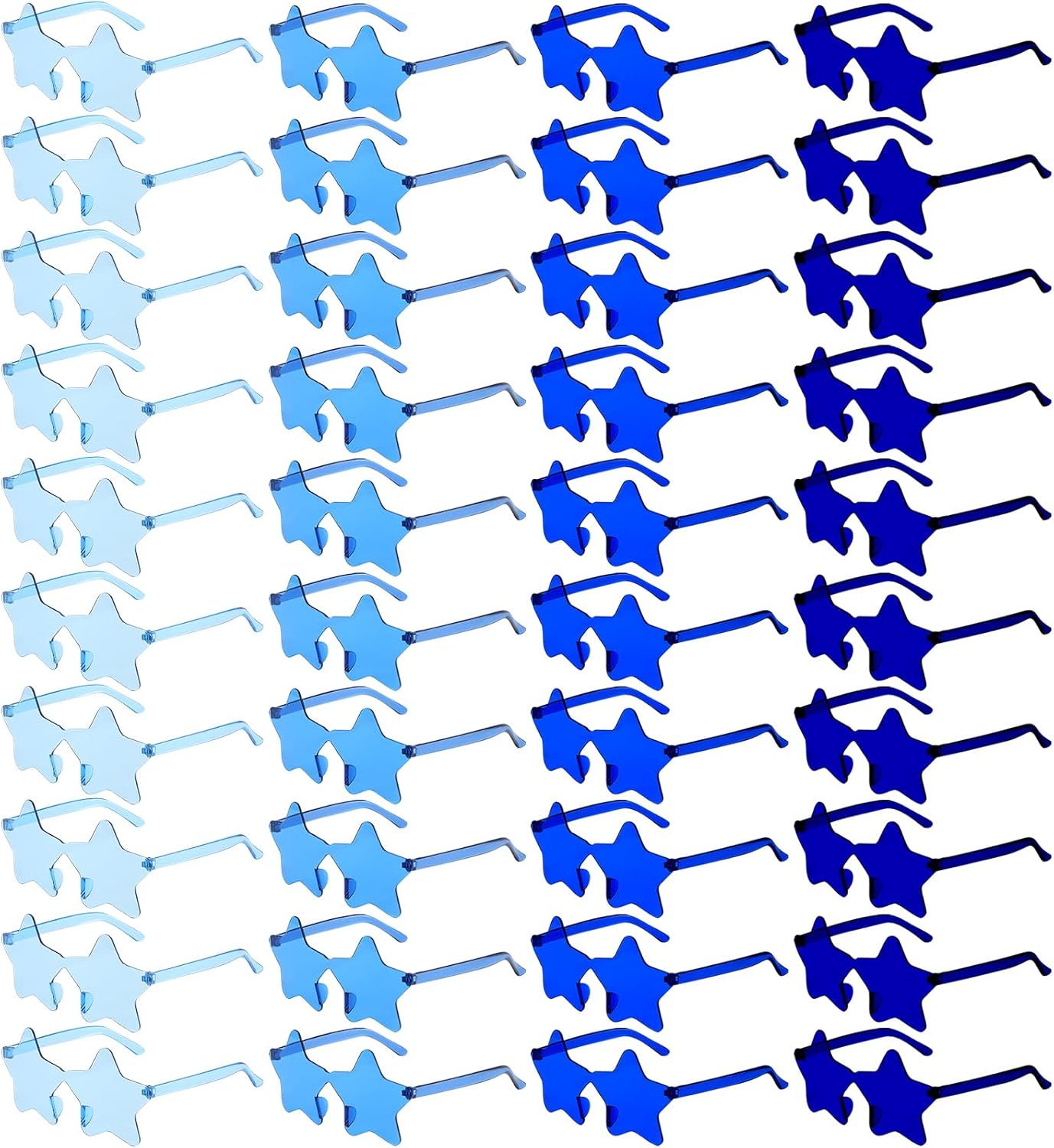 

Оптовая продажа солнцезащитных очков Pibupibu: 40 штук без оправы в форме звезды, для взрослых и унисекс, забавные красочные очки в форме пентаграммы, сувениры для вечеринок, Gradient Blue