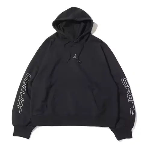 

Толстовка Air Jordan Sport Graphic Fleece Hoodie Asia Sizing 'Black', черный