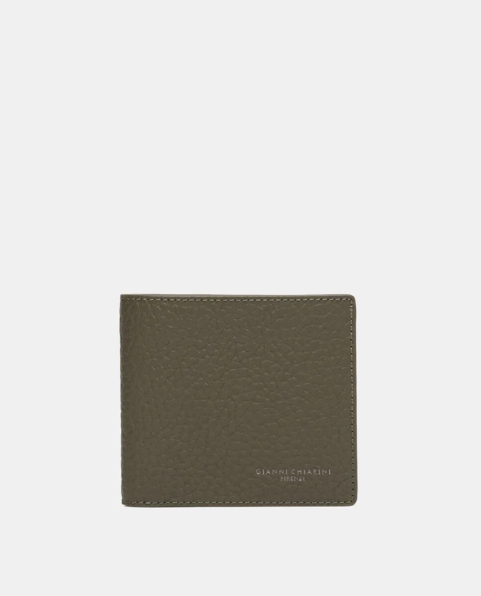 

Кошелек Gianni Chiarini из зернистой кожи, военный зеленый