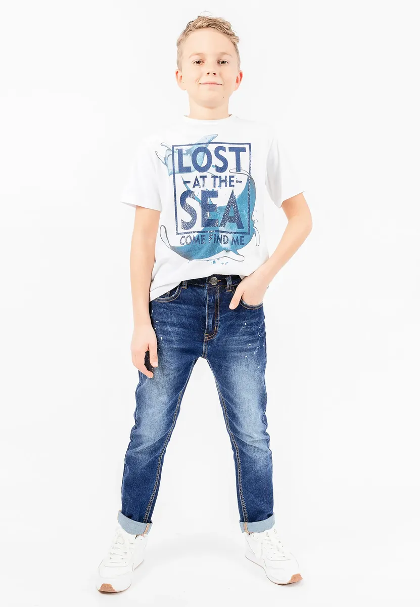 

Гулливер Удобные джинсы "Casual Denim" с манжетами Gulliver, синий