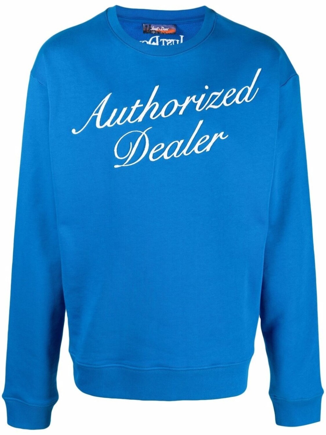

Just Don толстовка с принтом Authorized Dealer, синий