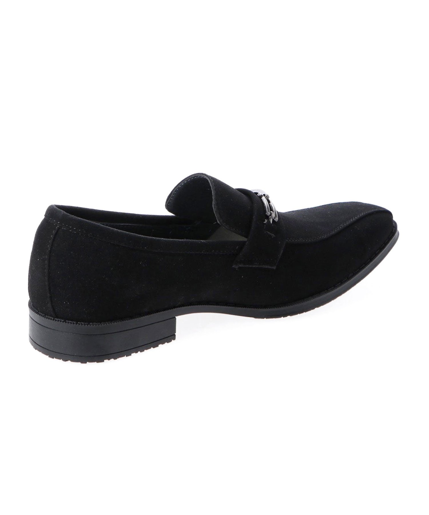 Легкие, нескользящие лоферы для делового стиля в офисе 2716 Aaa+, Black suede — фото 3