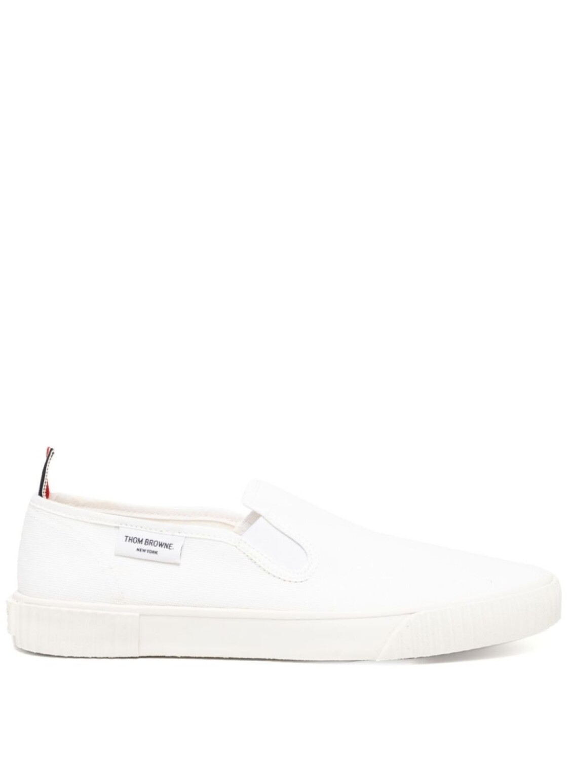 

Слипоны из канваса Thom Browne, белый