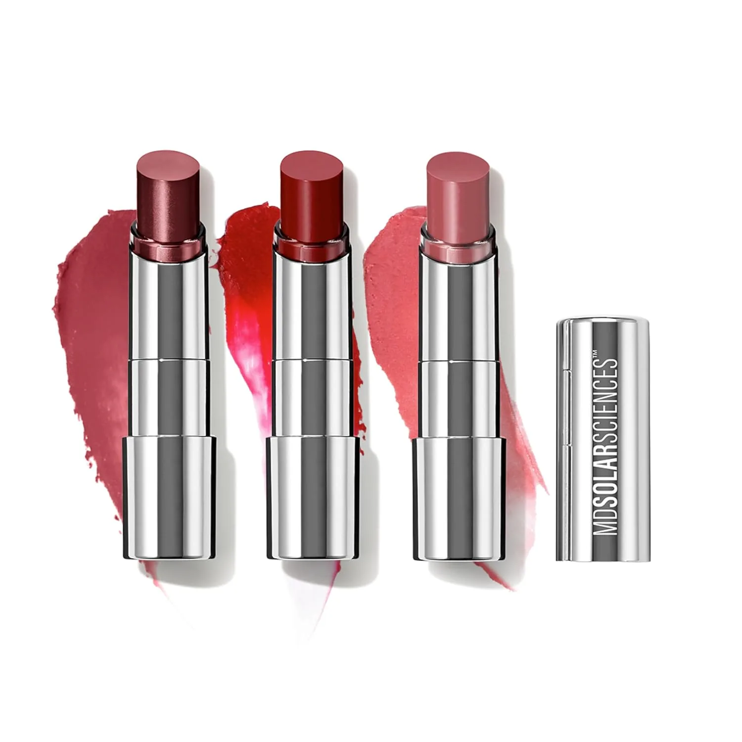 MDSolarSciences The Vivids Hydrating Sheer Lip Balm Trio SPF 30, увлажняющий бальзам для губ с тонирующим эффектом, 13 г упаковка 3 шт., Vivids