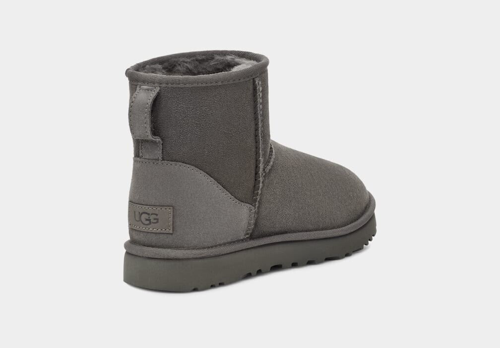Женские зимние сапоги Ugg Classic Mini II 1016222 размер 10 серый замша Twinface — фото 4