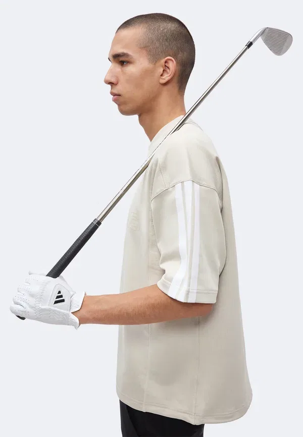 Футболка с коротким рукавом и принтом Adidas Golf, бежевый — фото 4