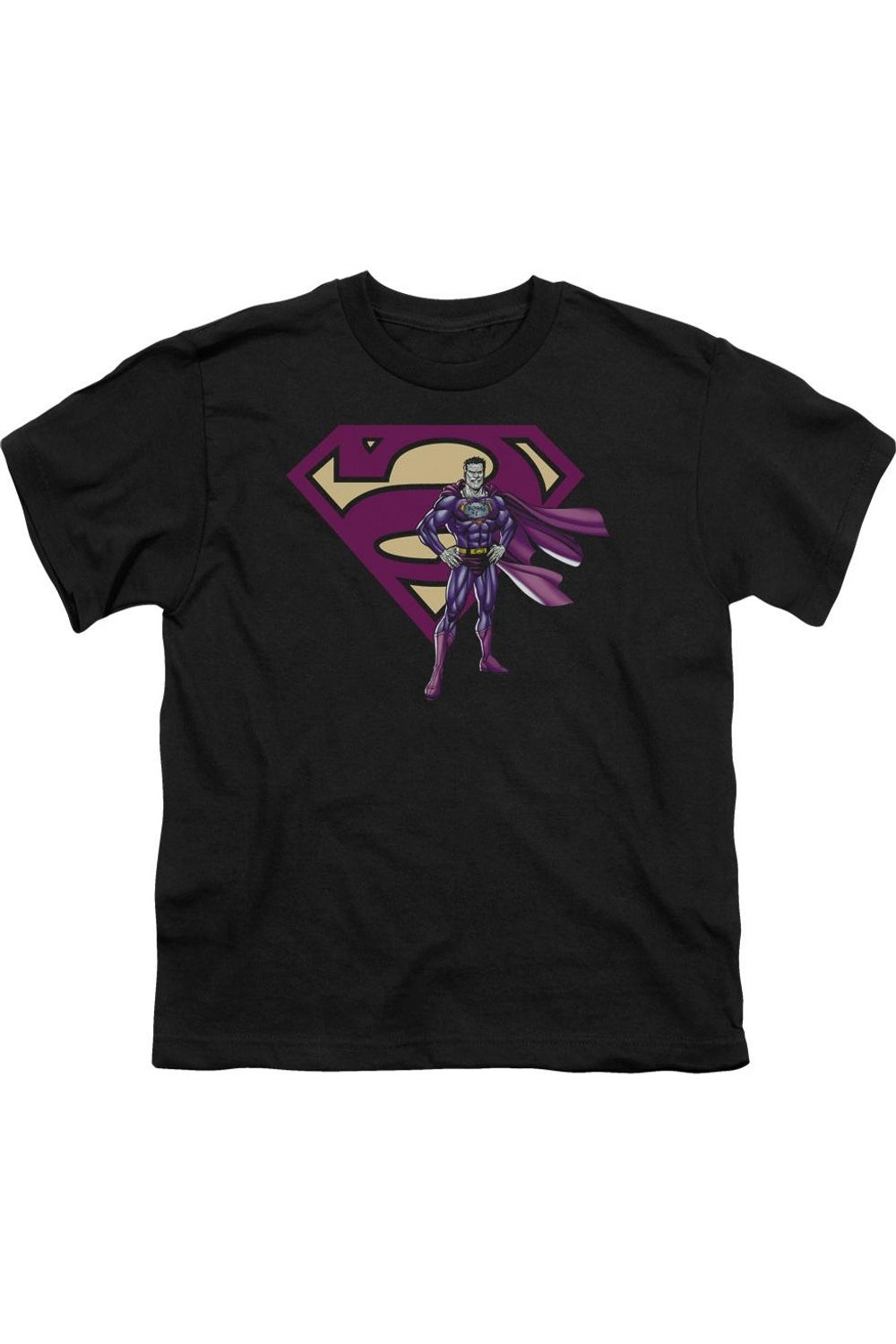 

Футболка с коротким рукавом для детей "Superman Bizarro" и логотипом Gildan, черный