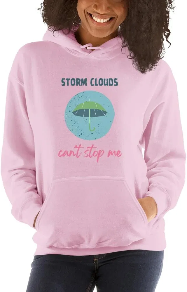 Толстовка Unisex Storm Clouds Can't Stop Me Generic, светло-розовый