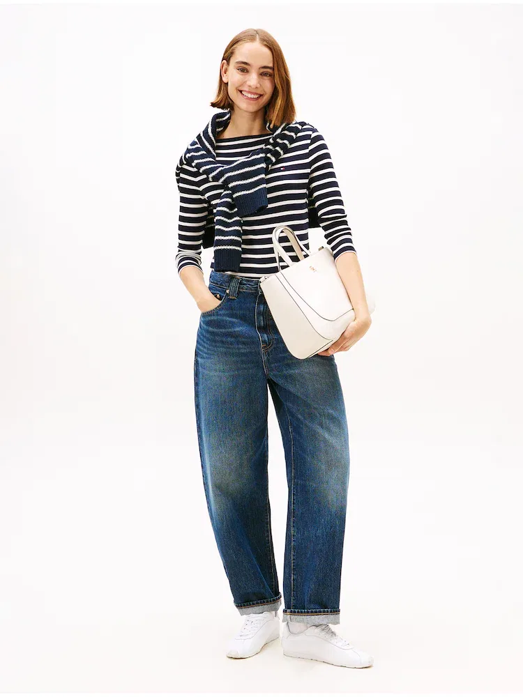 Футболка с длинным рукавом, полоска TOMMY HILFIGER, Navy — фото 3
