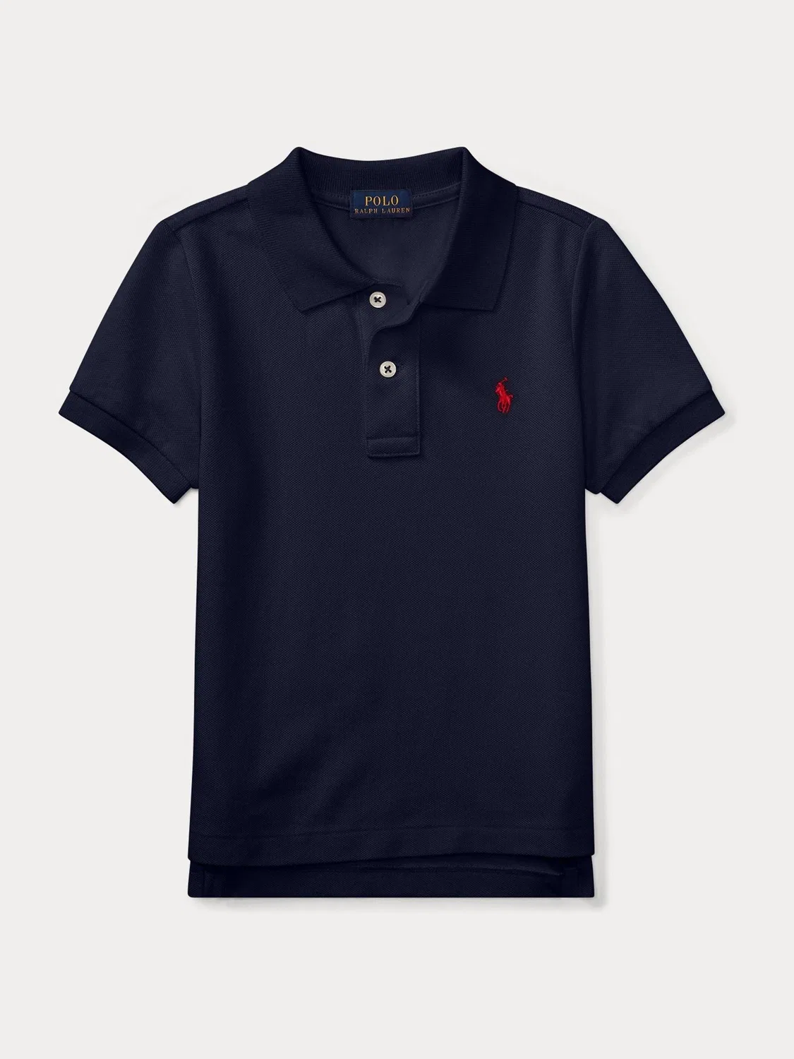 Поло из пике Polo Ralph Lauren, синий — фото 4