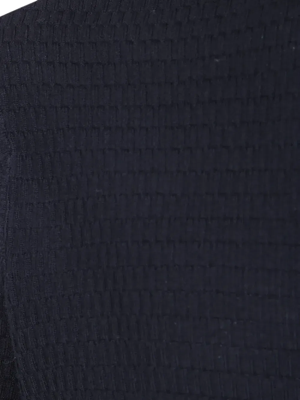 Футболка из текстурированной шерсти EMPORIO ARMANI, синий — фото 3