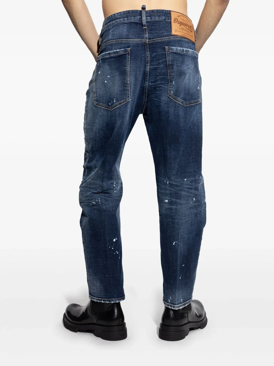 Джинсы с зауженным кроем из стрейч-бренда DSquared2 — фото 3