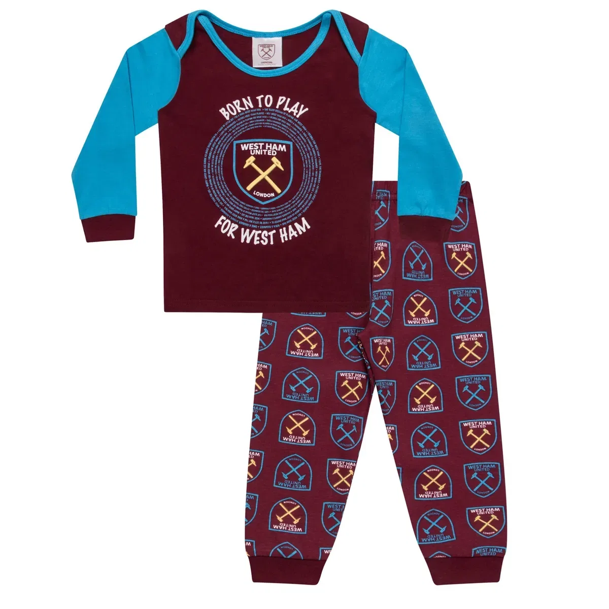 Детский пижамный комплект West Ham United Fc, Red