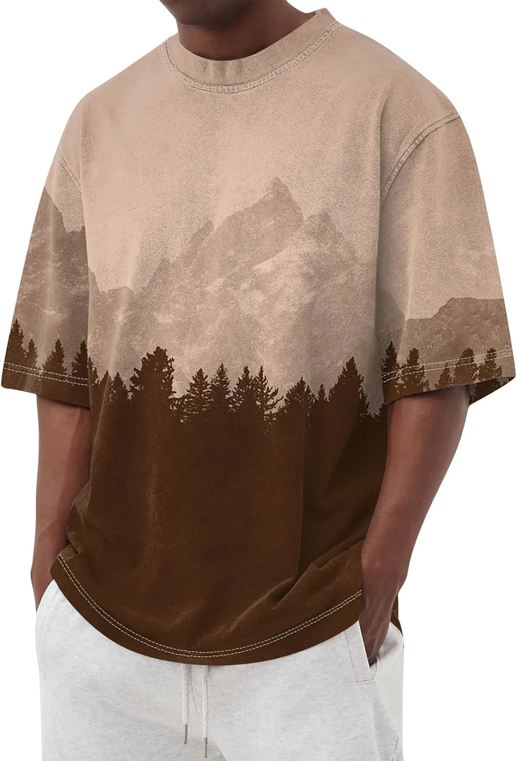 Мужская футболка с коротким рукавом Athletic, Light Brown